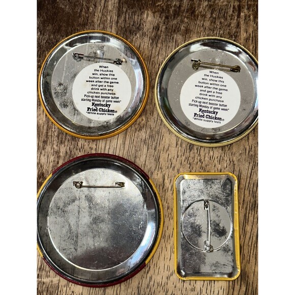 4 VINTAGE PINBACK BUTTON USC TROJANS UNIVERSITY OF SOUTHERN CALIFORNIA KFC - Picture 6 of 6